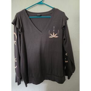 Torrid ruffle long sleeve top